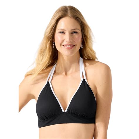 Tommy Bahama Halter Bra Ss100377 Island Cays Cabana Black Ocean Paradise