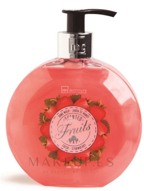 Idc Institute Scented Fruit Hand Soap Strawberry Jabón De Manos Líquido Fresa Makeupes