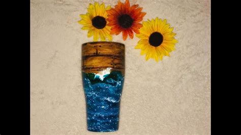 Shipwreck Tumbler Tutorial With Epoxy Tumbler Designs Tutorial Tumbler