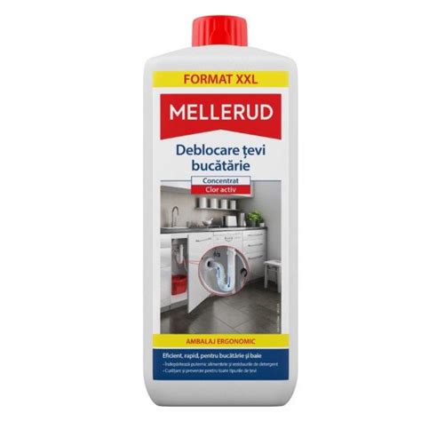 Dedeman Solutie Tip Gel Pentru Desfundat Tevi Mellerud 2 L