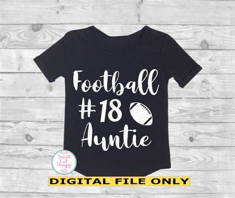 Football Svg Football Auntie Svg Aunt Svg Football Auntie T Etsy