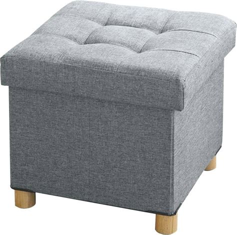 Pouf Coffre De Rangement Capacit De Rangement En Avec Couvercle X