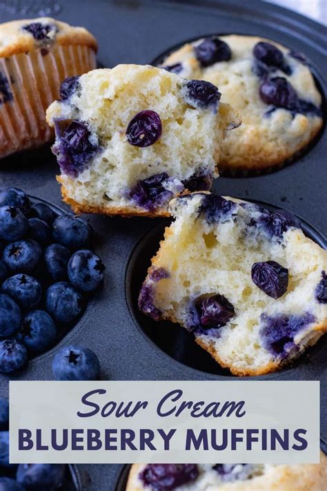 Sour Cream Blueberry Muffins Recipe Sour Cream Blueberry Muffins