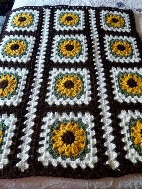 Lovely Sunflower Afghan Crochet Sunflower Afghan Pattern Of Unique 527