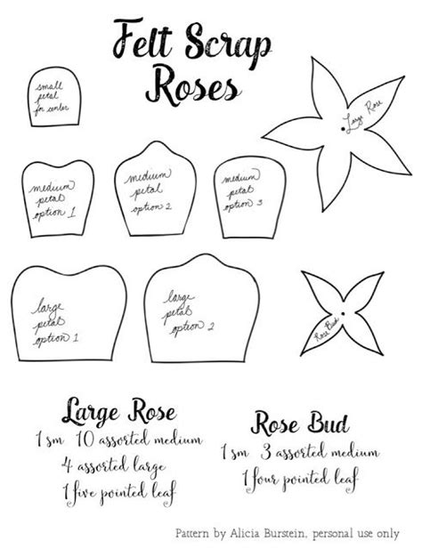 Como Fazer Rosas Em Feltro Passo A Passo Molde Para Imprimir Como Fa O