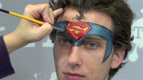 Superman Face Painting Ideas