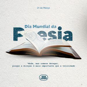 Social Media Dia Mundial da Poesia 21 De Março PSD Editável download