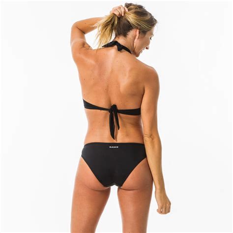 Bikini Oberteil Damen Push Up Elena Angenähte Formschalen Schwarz