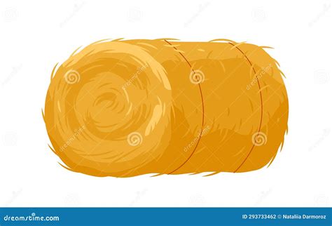 Hay Bale Dry Grass Roll Golden Straw Haystack Composition Gold