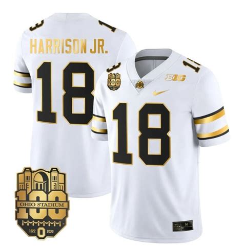 Hot Get New Marvin Harrison Jr Jersey White Gold