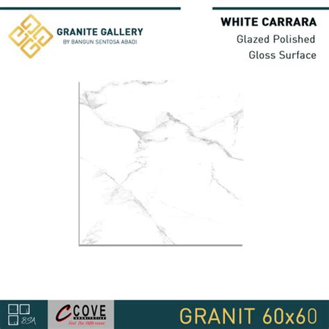 Jual Granit X Cove White Carrara Polished Granite Tile Kota