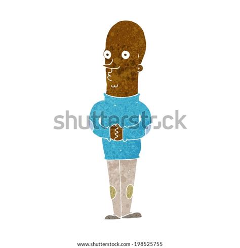 Cartoon Funny Bald Man Stock Vector (Royalty Free) 198525755 | Shutterstock