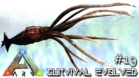 ARK SURVIVAL EVOLVED TUSOTEUTHIS TAMING GIANT SQUID NEW DINO E19