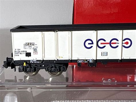 Spur N Fleischmann 841014 Güterwagen Set 2 tlg offen Eaos Ecco Rail