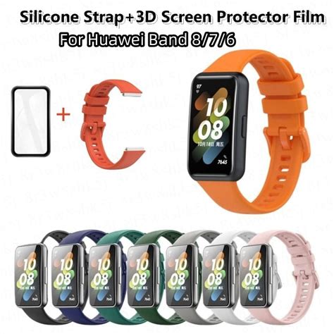 Replacement Strap For Huawei Band 9 8 7 6 Silicone Watch Strap With 3D