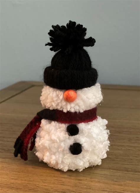 Snowman Pompom Gnome Etsy Christmas Pom Pom Crafts Christmas Pom