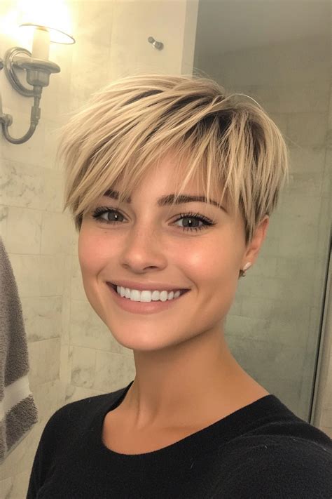 Chic Short Blonde Hairstyles With Bangs In The Crazy Good