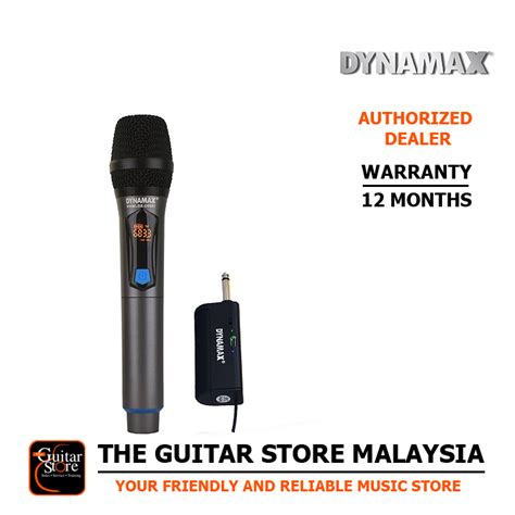 Dynamax (U8091) Single UHF Wireless Microphone System - The Guitar Store