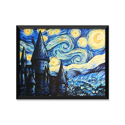 Serif Design Studios Hogwarts Starry Night Painting Harry Potter