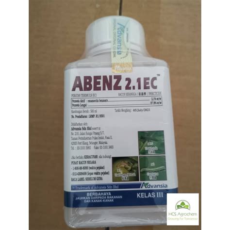 500ml Racun Serangga Emamectin Benzoate Advansia Abenz 2 1EC