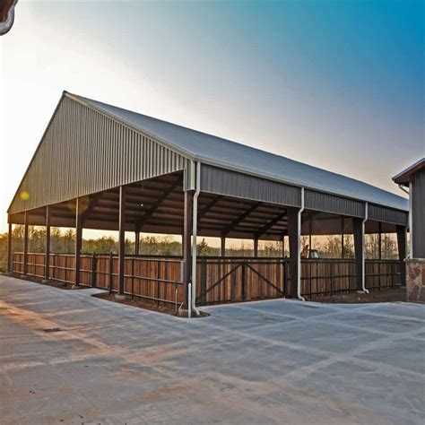 Steel Structure Pole Barn Kits Building Prefabricated Farm Shed Prefab