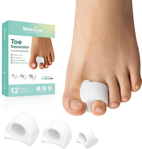 12 Packs Toe Spacers For Feet Women Toe Separators For