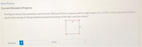 Solved The Figure Shows Four Particles Each Of Mass