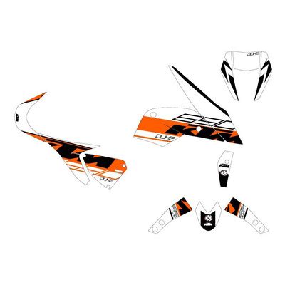 Kit D Co Kutvek Brillant Spring Blanc Orange Ktm Duke