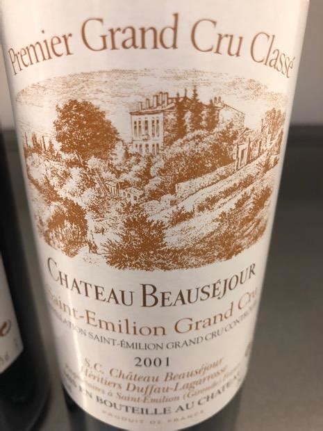 Ch Teau Beausejour Duffau Lagarrosse France Bordeaux