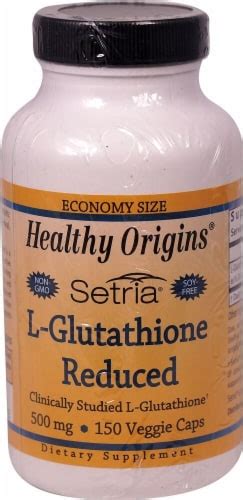 Healthy Origins Setria L Glutathione Reduced 500 Mg 150 Capsules