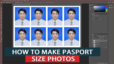 How To Make Passport Size Photo In Photoshop Youtube