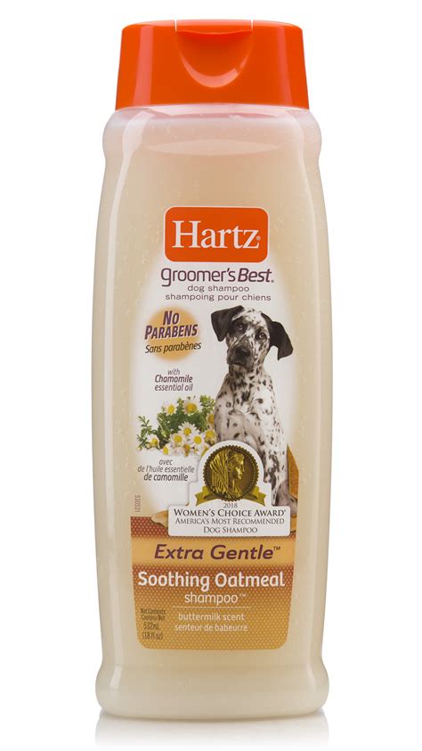 Hartz Groomers Best Soothing Oatmeal Dog Shampoo 18 Oz Bottle