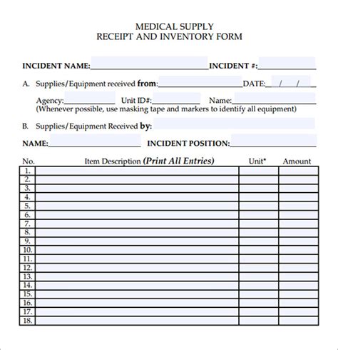 19 Medical Receipt Templates Sample Templates