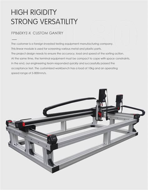 XYZ Stage High Speed Guide Long Stroke Rail Linear Motion Gantry Robot