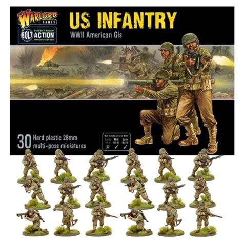 Wargames Delivered Bolt Action Miniatures US Infantry Troop Set