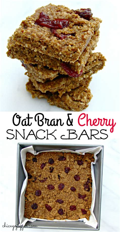 Oat Bran And Cherry Snack Bars Chicago Jogger