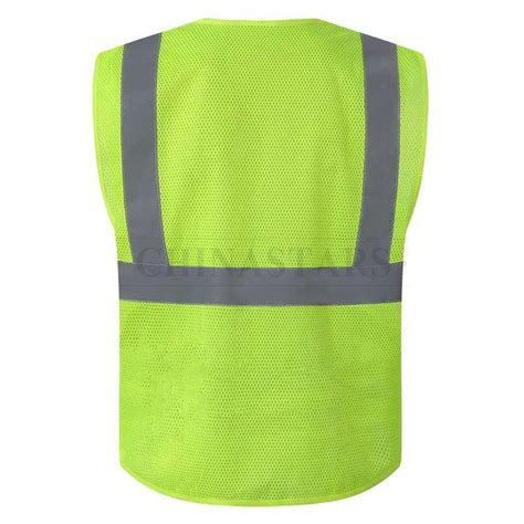 Csv 021 Fluorescent Yellow Mesh Safety Vest With Reflective Tape Chinastars