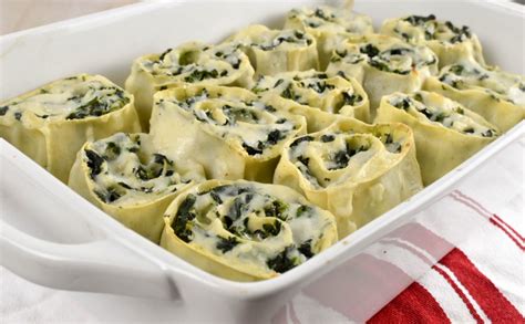 Spinach And Ricotta Lasagna Rolls Italian Spoon