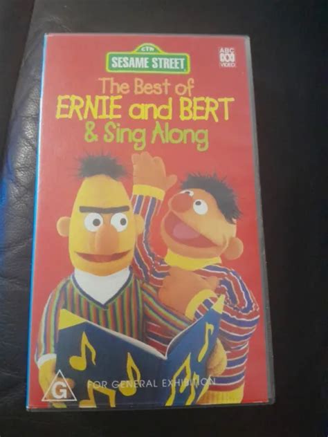 SESAME STREET ERNIE And Bert And Sing Along Video Vhs £4.96 - PicClick UK