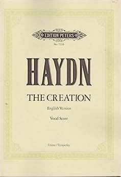 Haydn: The Creation (English Version), Vocal Score: Oratorio for Solo ...