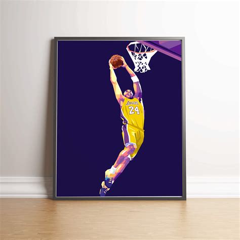 NA Kobe Bryant Limited Edition Poster Wall Art Wall Merchandise 8x10