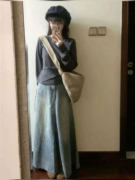 Pin By Dizzy On Style In Long Skirt Aesthetic Long Skirt