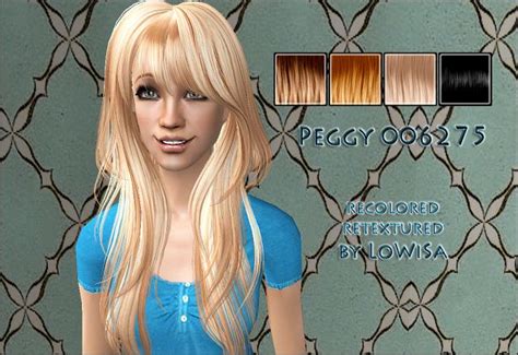 Lowi♥sims ★update★ Peggy 006275 Sims 2 Hair Womens Hairstyles Sims