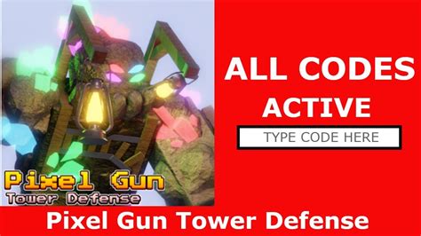 All Codes Active Pixel Gun Tower Defense ROBLOX 29 September 2022