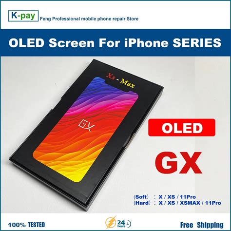 GX AMOLED For IPhone XS Display XSMAX XR 11 OLED Best GX Hard OLED For