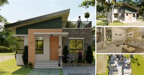 64sqm Small House Design with ROOF DECK » HouseDesigns