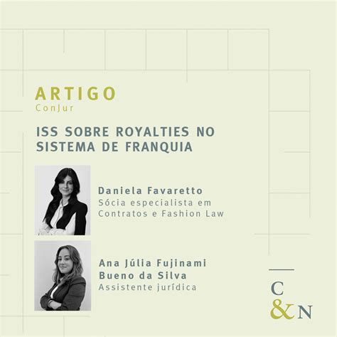 ISS Sobre Royalties No Sistema De Franquia Chiarottino Nicoletti