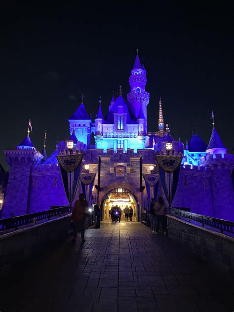 Disneyland Castle at night! : r/Disneyland