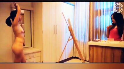 Indian Model Pose For Nude Artist Painting