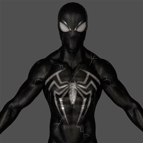 3D model Spider-Man Evil Symbiote Suit VR / AR / low-poly | CGTrader